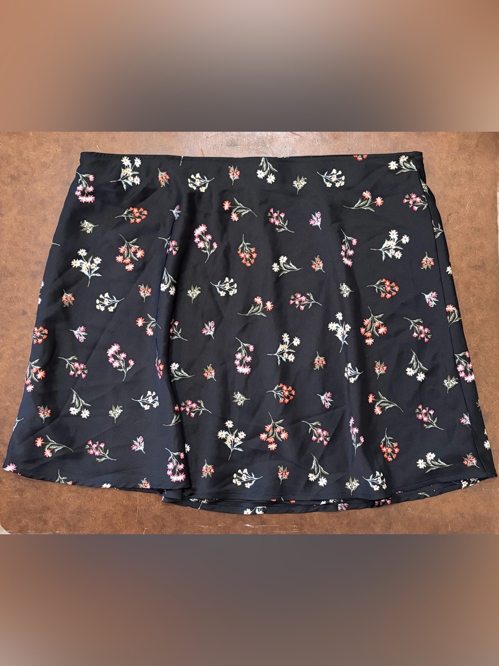 No Boundaries- 🖤 Black Floral Skirt